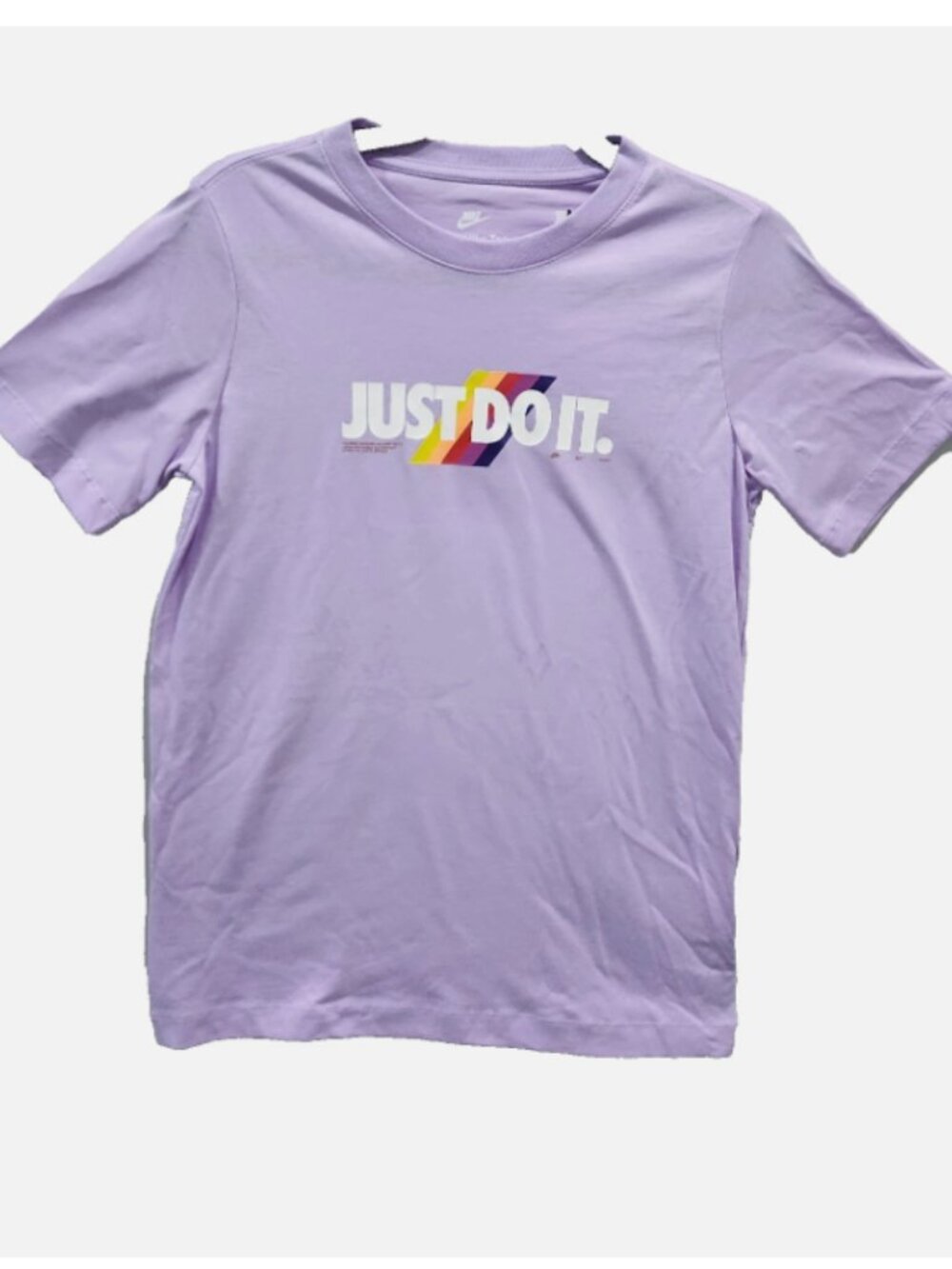 Nike T-Shirt Kids “Just Do It” Short Sleeves Light Purple FN9556-511